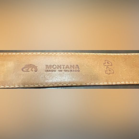 Montana Genuine Lizard Belt Size 44 - Picture 5 of 6